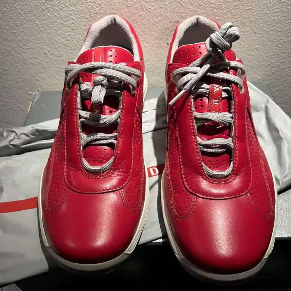 Prada America's cup 🍒 cherry red sz 9 - Picture 4 of 7